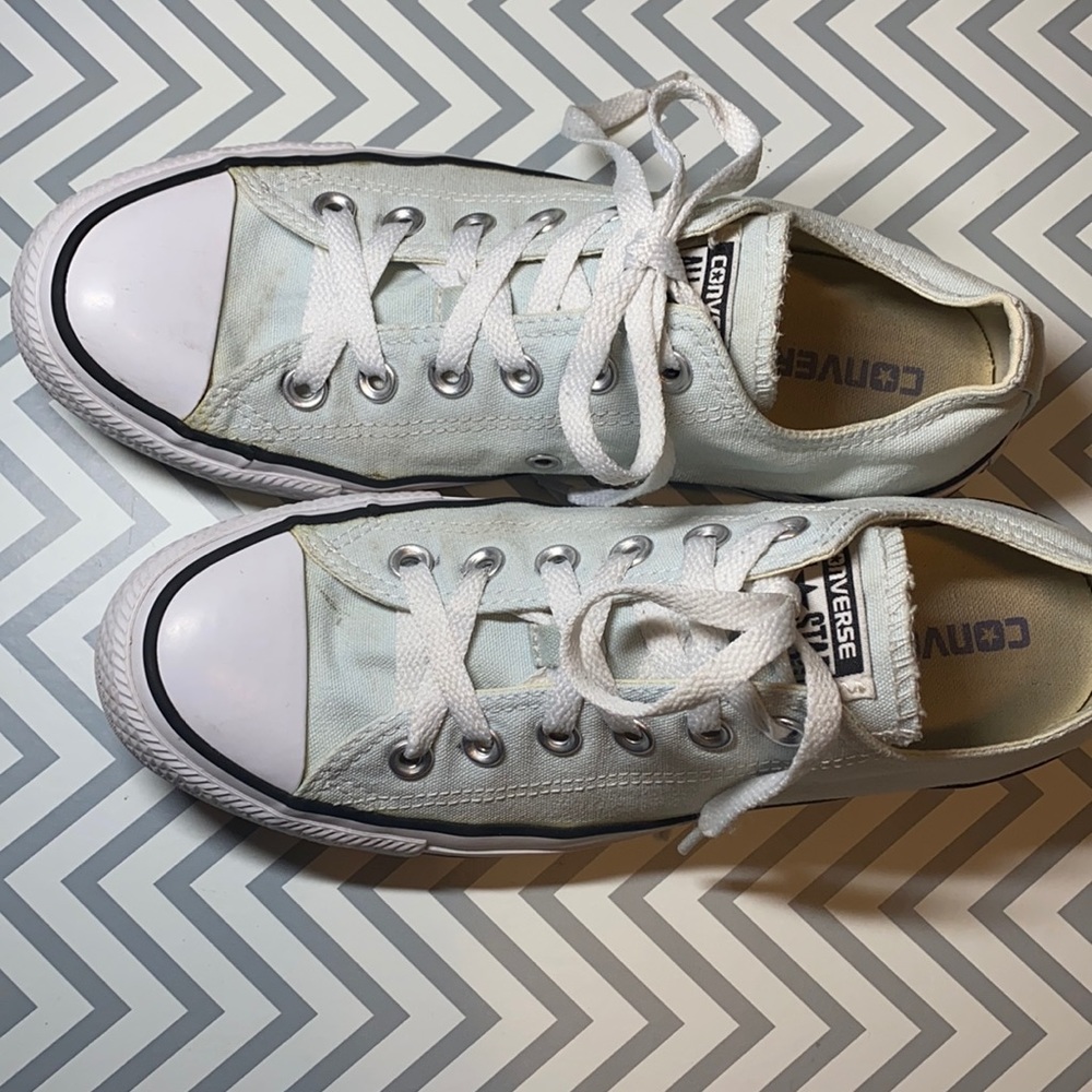 Converse Light Cream Canvas Sneakers
